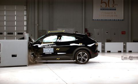 iihs crash test of ford mustang mach e