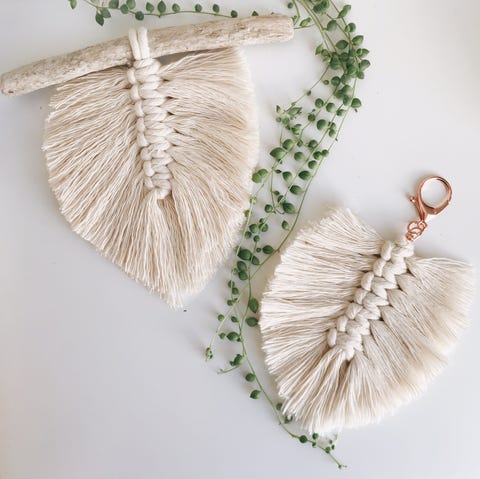 plumes de macramé