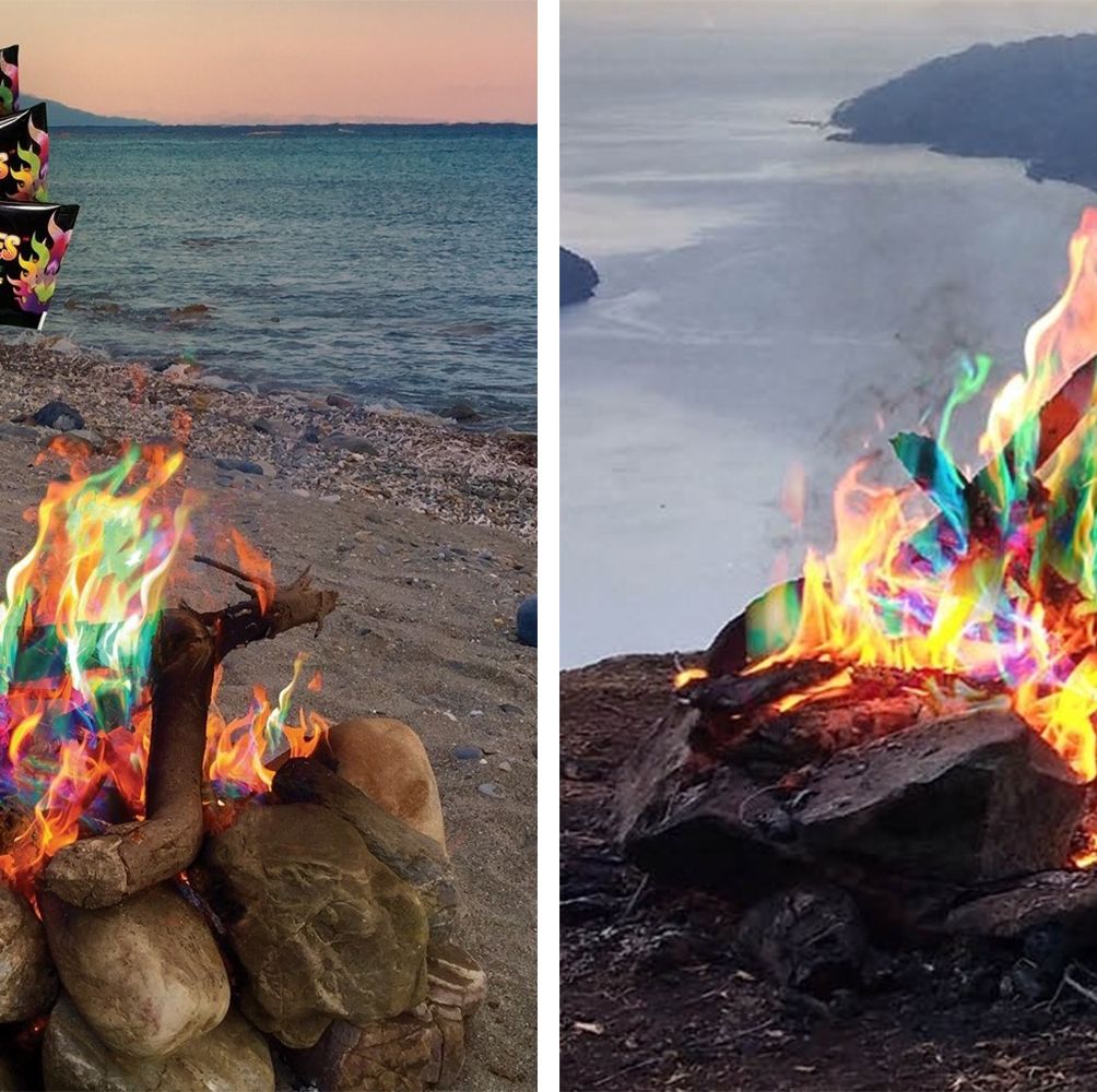 These Magical Flames Pouches Will Turn Your Fire Pit Into the Most Colorful Rainbow