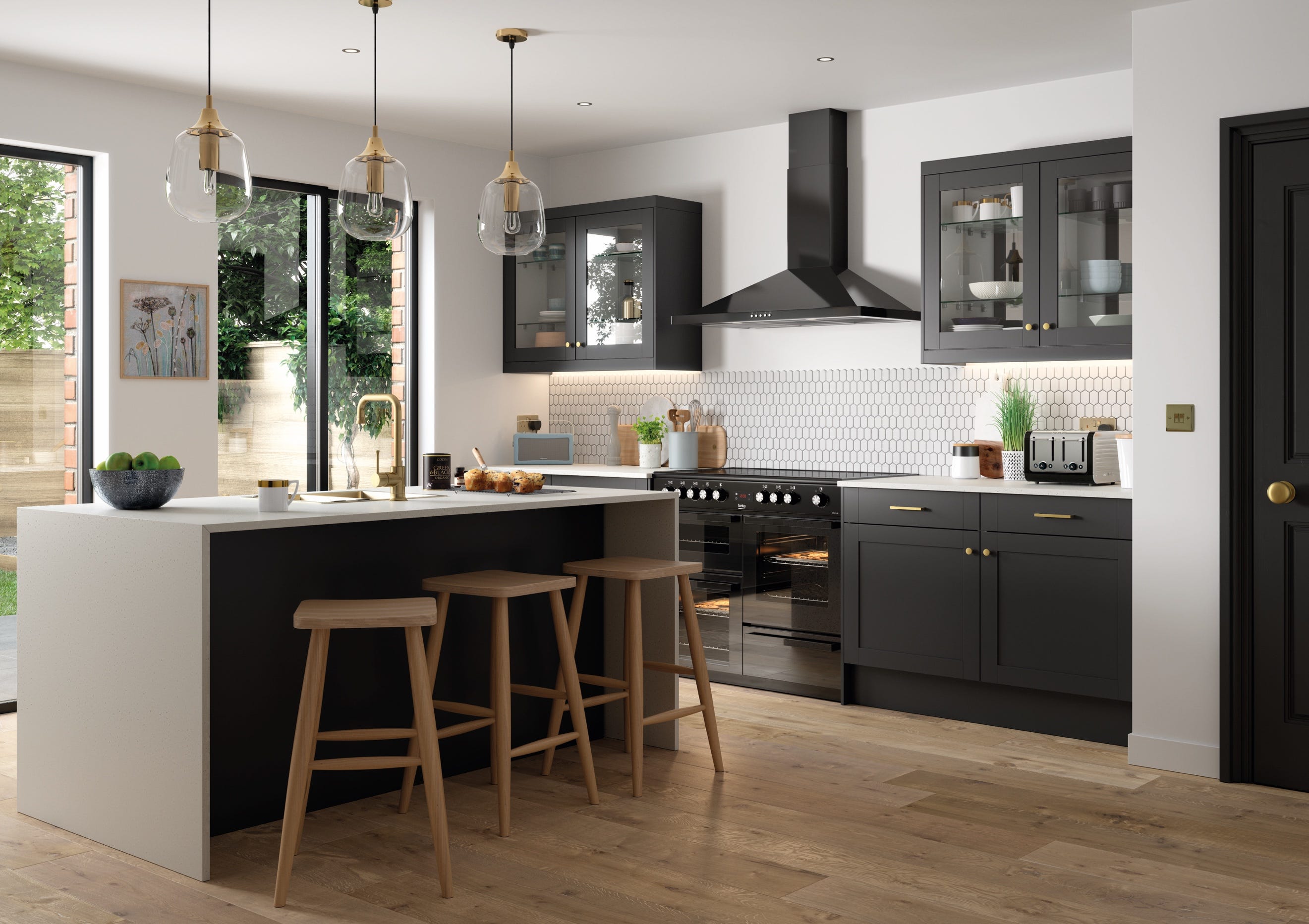 Chic And Ritzy London Townhouse European Kitchen Ideas