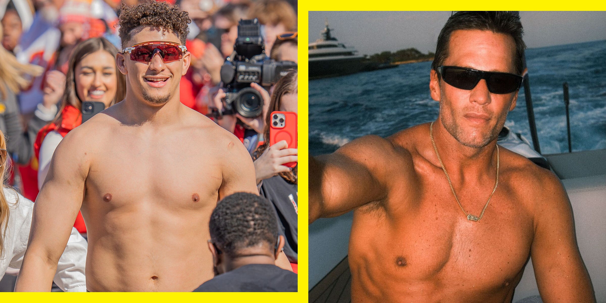 Patrick Mahomes and Tom Brady Reveal the Athletic Benefits of a ‘Dad Bod’