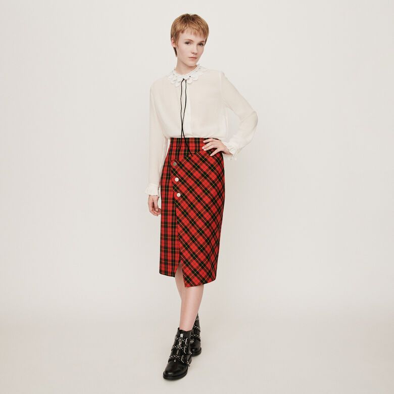 holly willoughby tartan skirt this morning