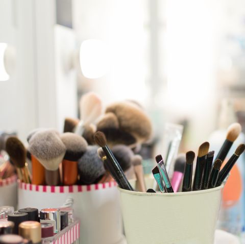 Beauty products in the home