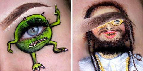 Meet the Instagram Makeup Artist Who Paints Famous People on Her Eyes