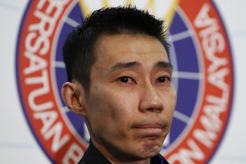retirada de Lee Chong Wei badminton