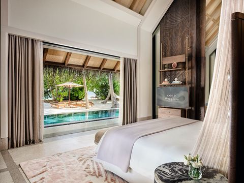 image of the interior of one of the villas of the hotel joali maldives