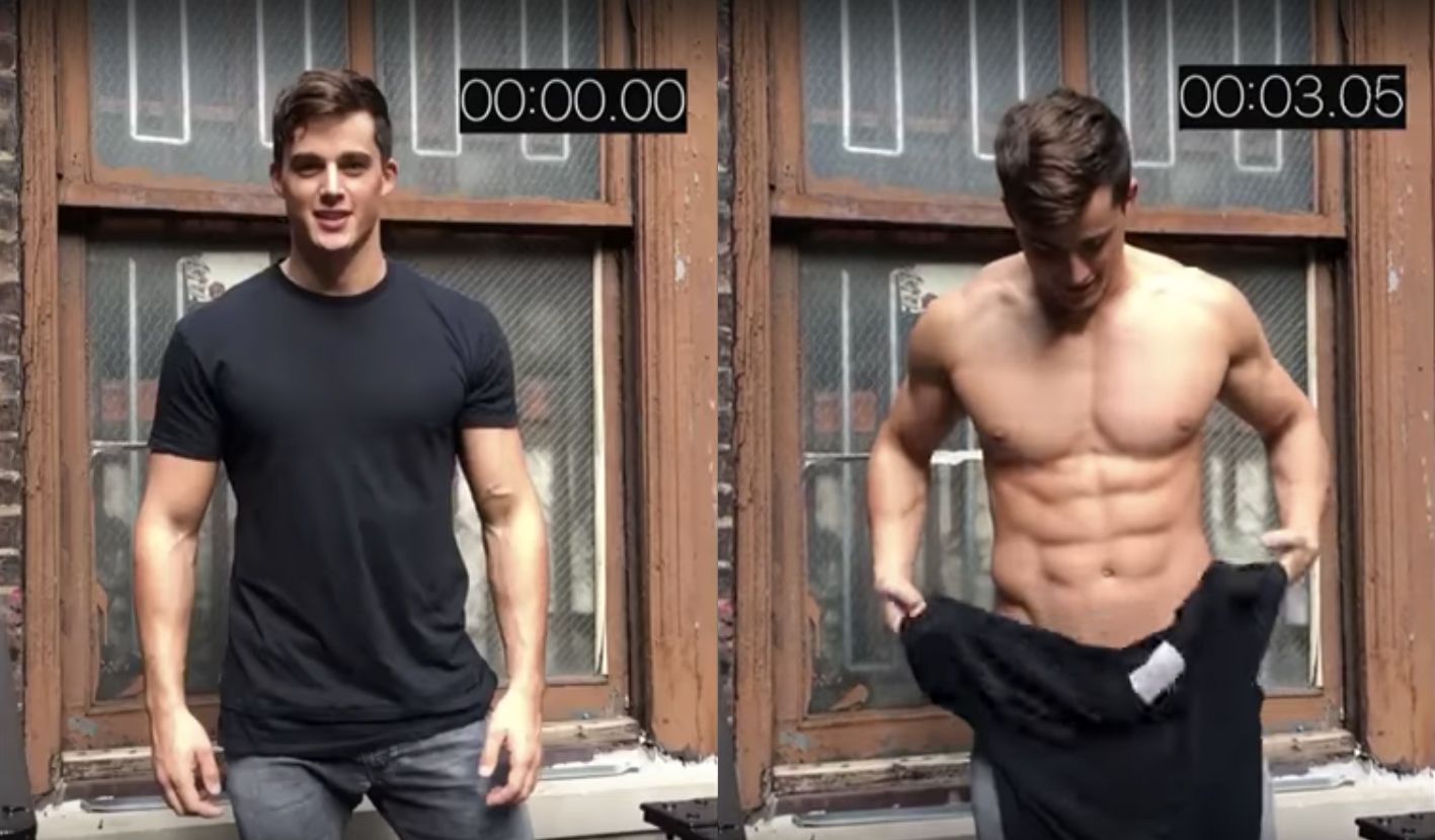 Pietro Boselli Sex Video - Here's a Gratuitous Video of a Male Model Seeing How Many Times He ...