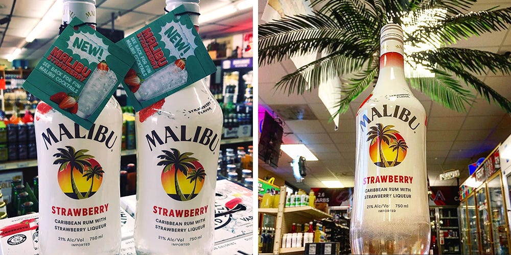 Malibu Rum Has A New Strawberry Flavor, So It's Time To Make A Cocktail