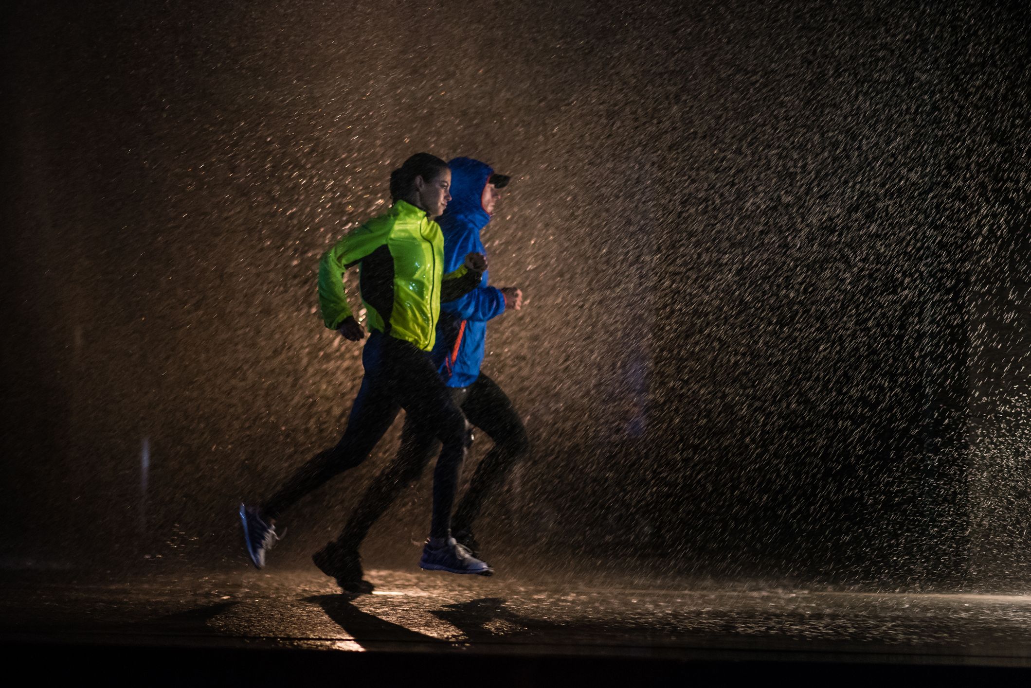 regenjas hardlopen