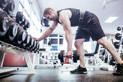 Celebrity Fitness: Man Bodybuilding in Gym Celebrity Fitness: Man Bodybuilding in Gym
