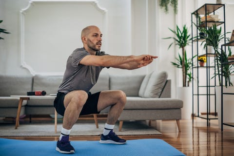 Man exercising at home man exercising at home