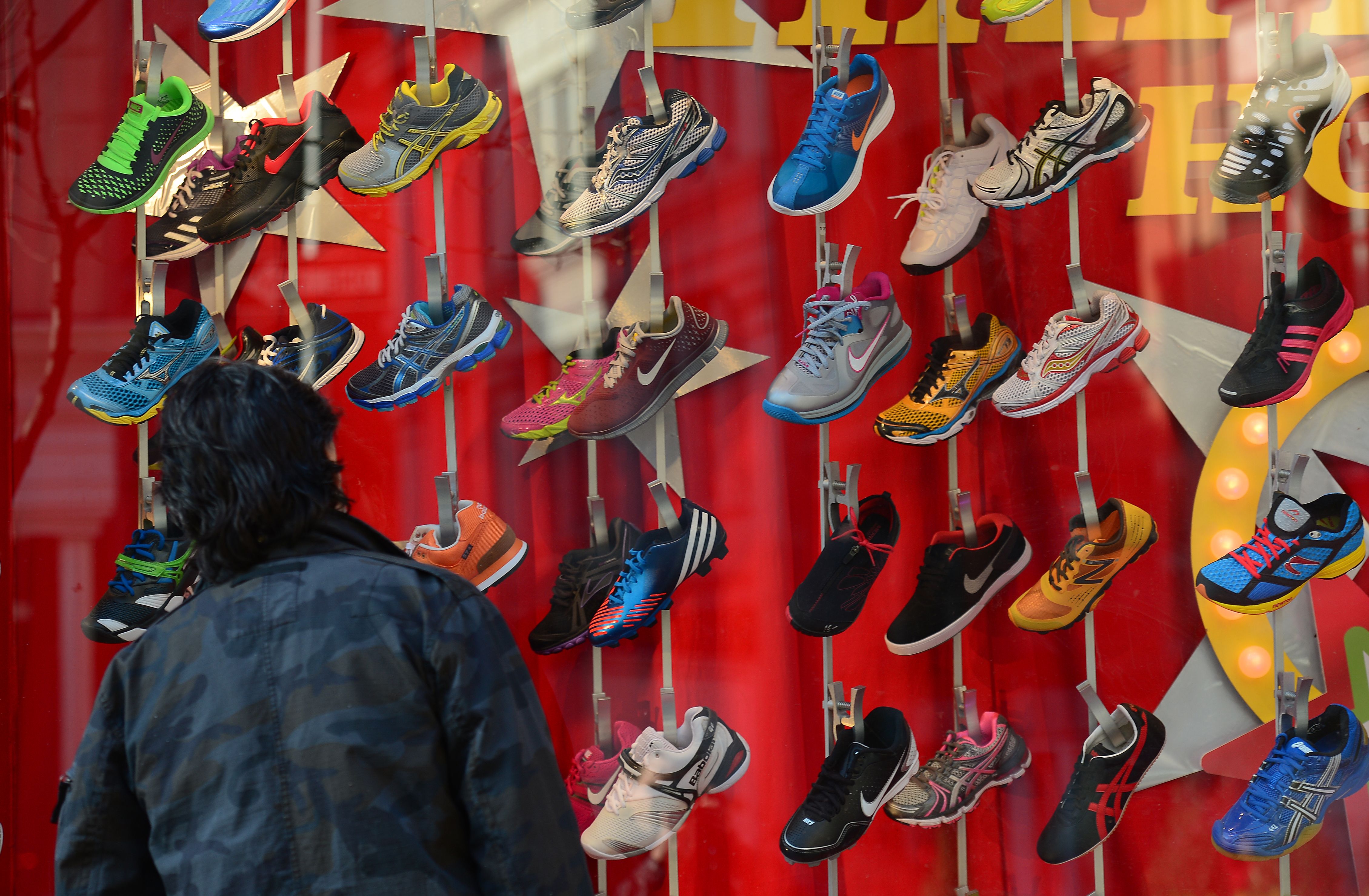 on running shoes in stores