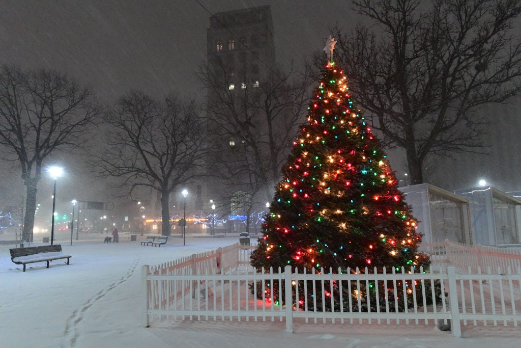 'The Old Farmer's Almanac' Says Only a Few Spots Will See Snow This Christmas