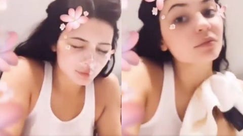 Kylie Jenner Washing Face Video Kylie Jenner Foundation Towel