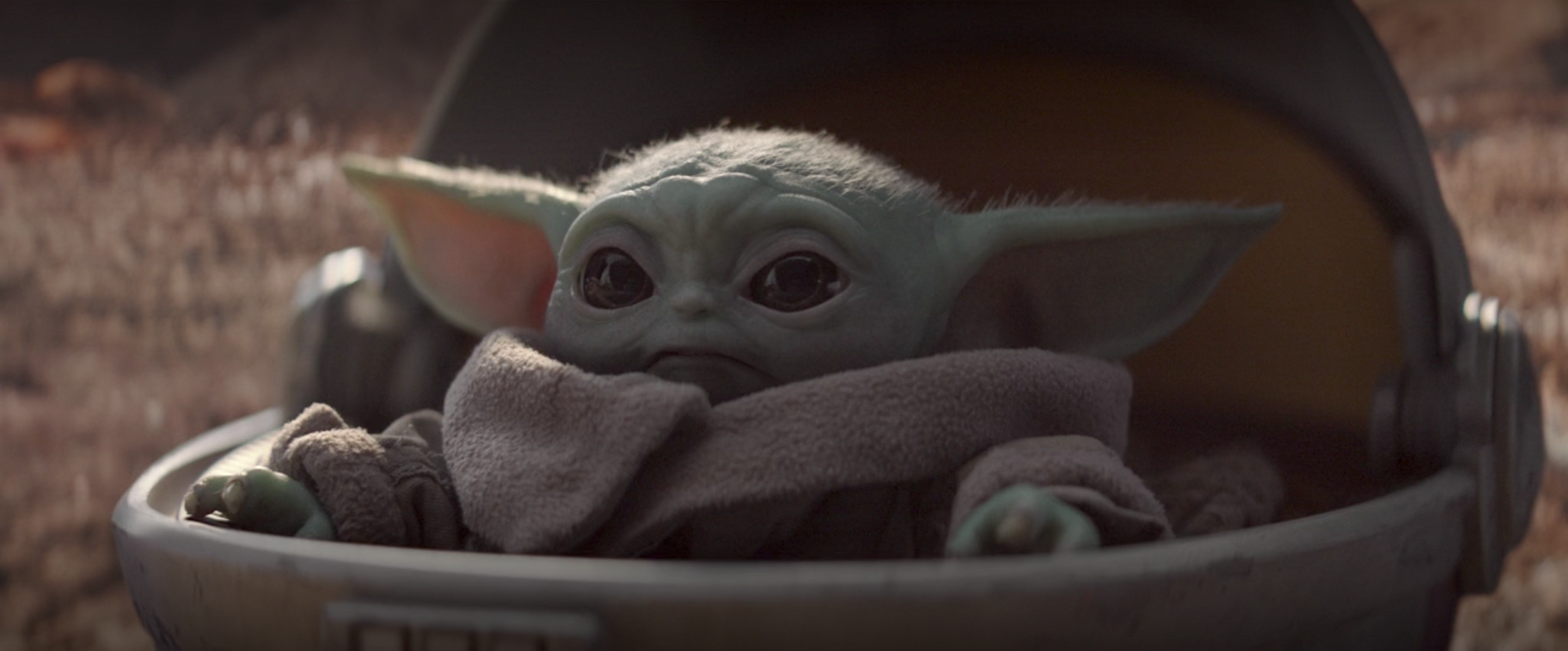 UK Star Wars Mandalorian Small Baby Yoda 4" Figure Toy The Force Awakens Model 