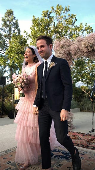 mandy moore wedding dress pictures of mandy moore s pink wedding dress