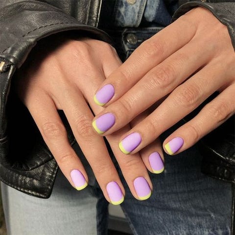 manicura francesa bicolor original