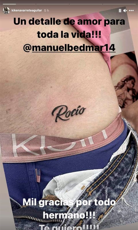 Rocío Flores estrena tatuaje cargado de significado