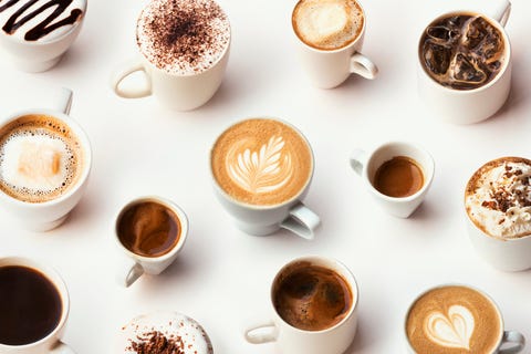 Many different types of gourmet coffee, selection Many different types of gourmet coffee, selection