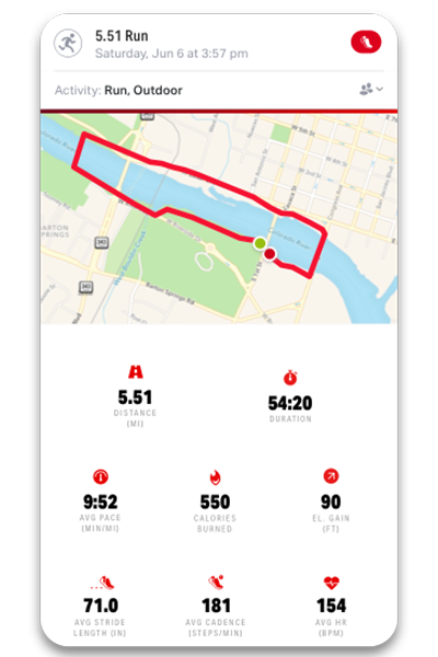 best workout apps — map my run