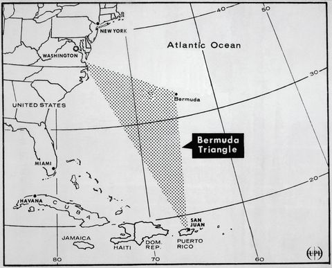 Bermuda triangle map