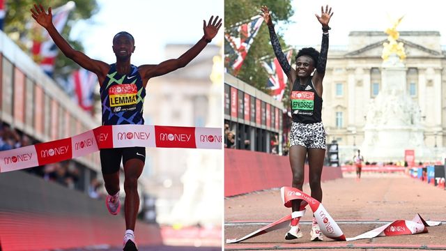 los ganadores del maratón de londres 2021 joyciline jekosgeien y sisay lemma