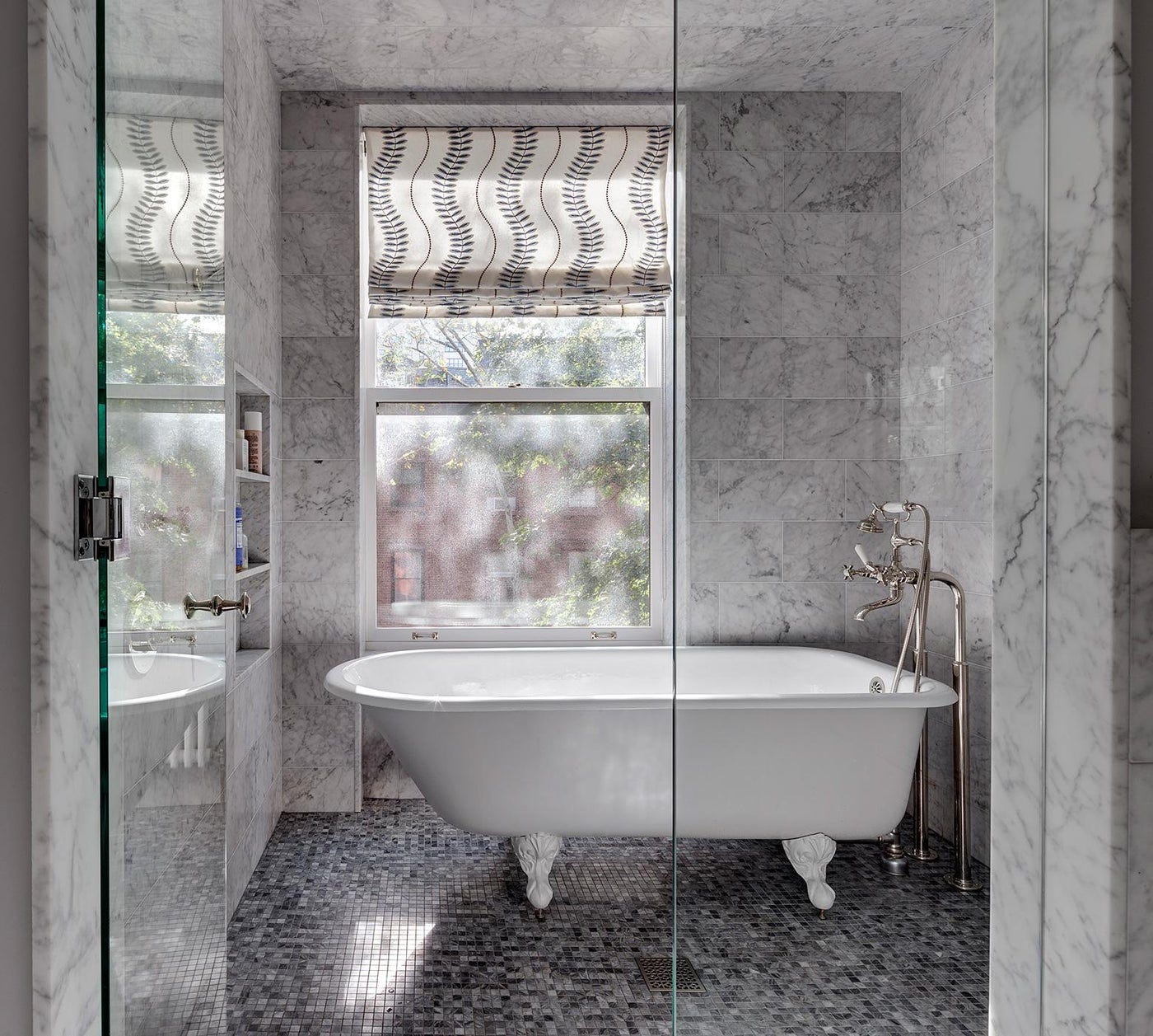 marble tile floor bathroom