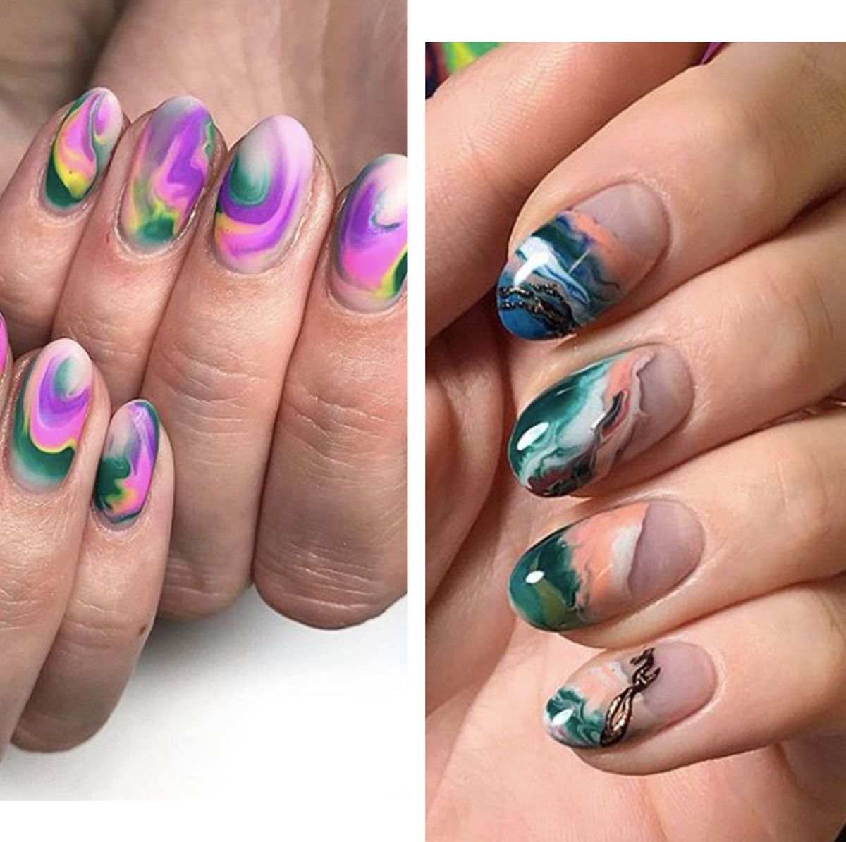 Marble Nails - 15 of Instagram's Most Mesmerising Designs