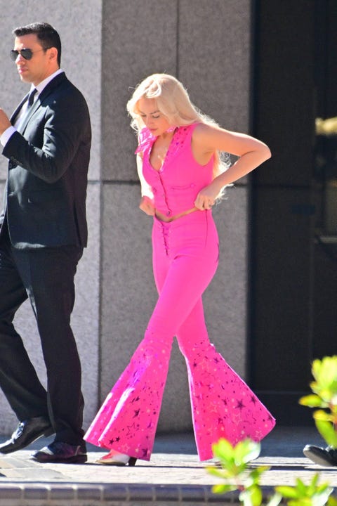 Celebrity Sightings In Los Angeles - June 25, 2022 margot robbie barbie