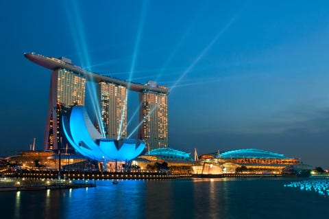 marina bay sands in singapore countdown 2012