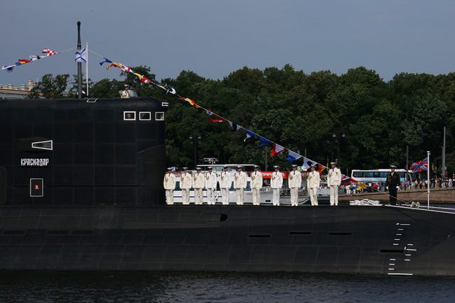 Celebrations Are Held For The Annual Russian Navy Day celebrations are held for the annual russian navy day