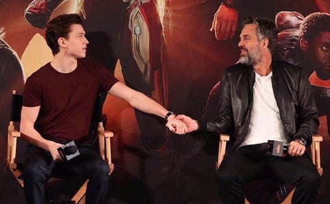 Marvel's Mark Ruffalo celebrates Spider-Man Tom Holland's ...