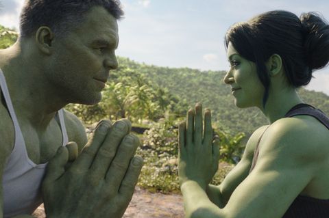 Mark Ruffalo, Tatiana Maslany in She Lawyer Hulk