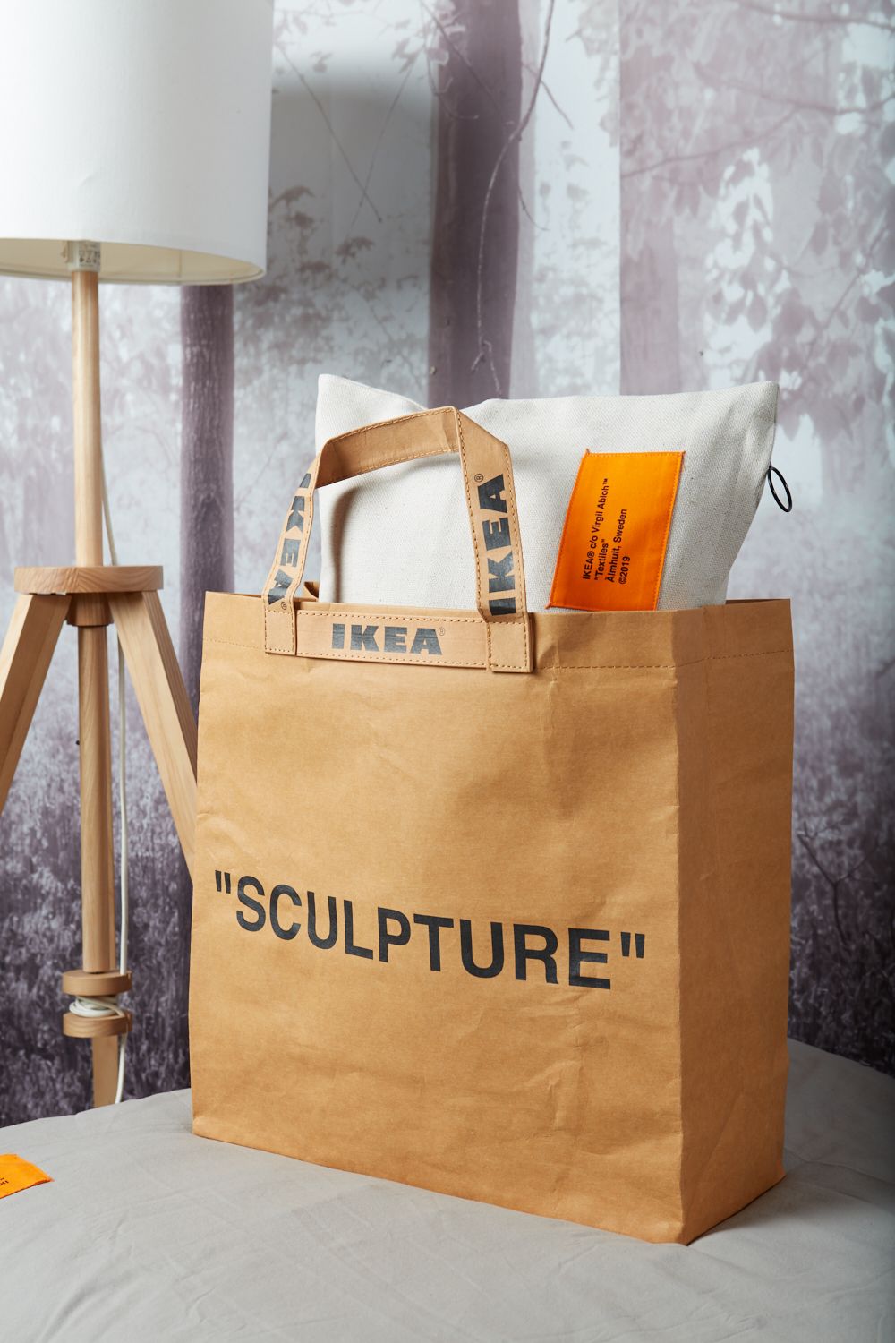 Ikea x Virgil Abloh MARKERAD Sculpture Large & Medium Shopping Bag SET of 2 