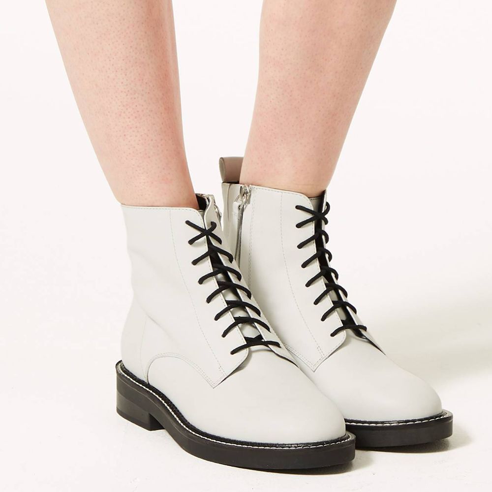marks and spencer white boots