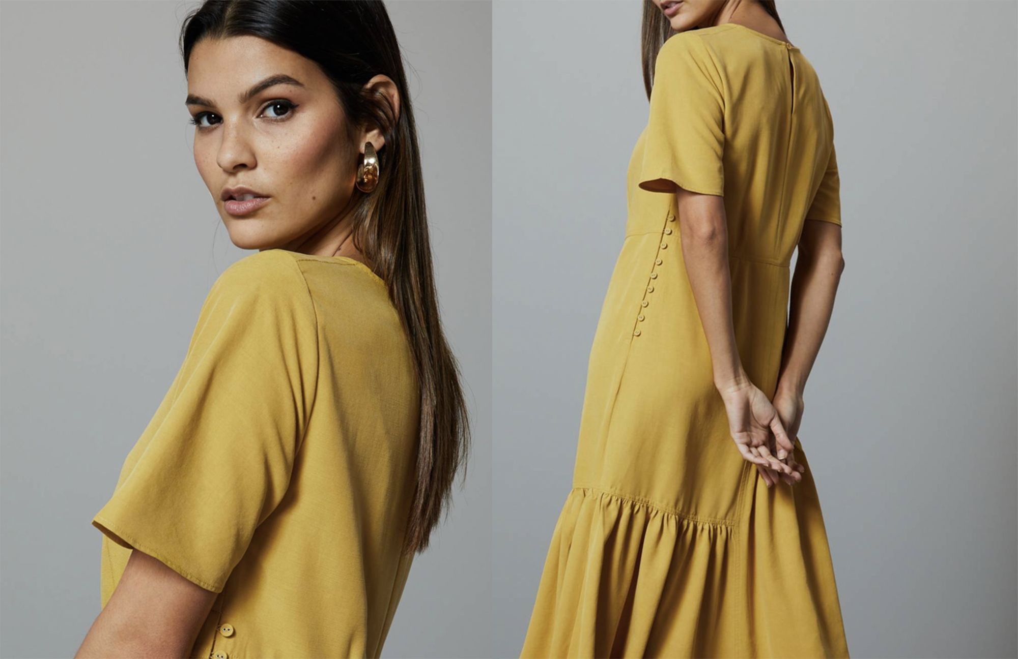 m and s yellow dress