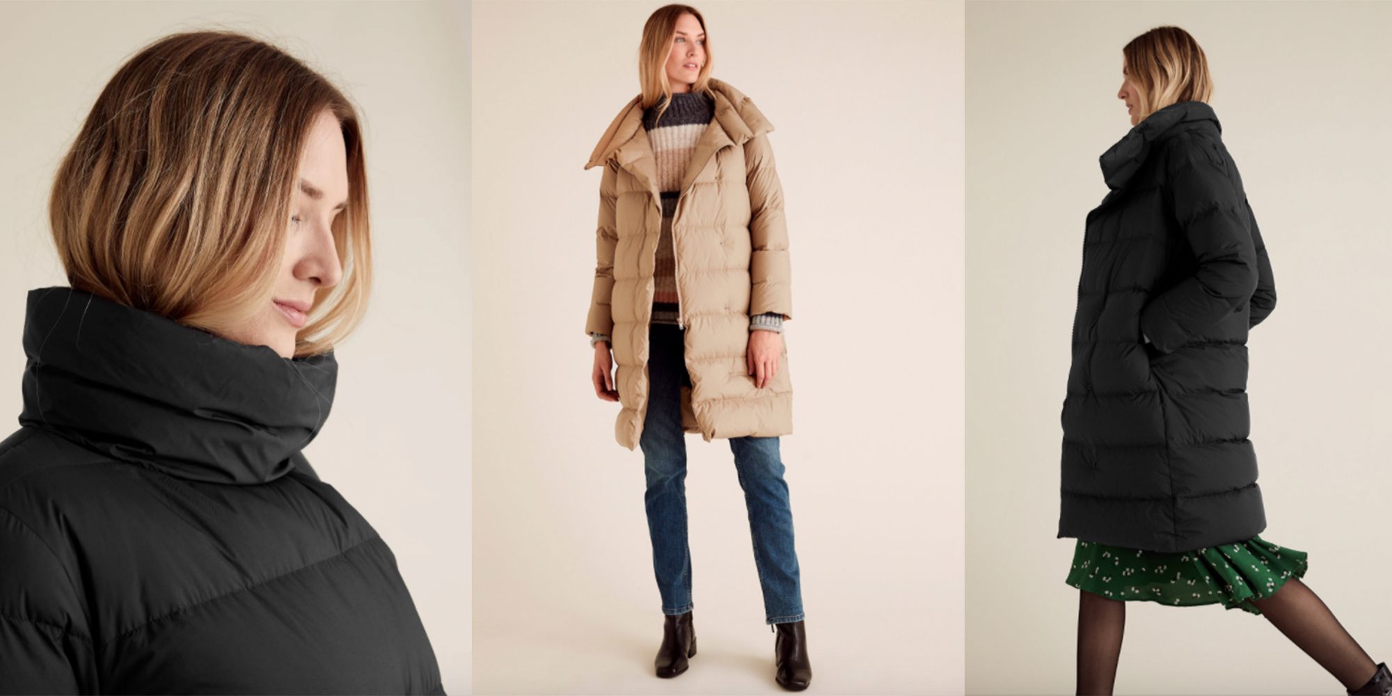 camel puffer coat