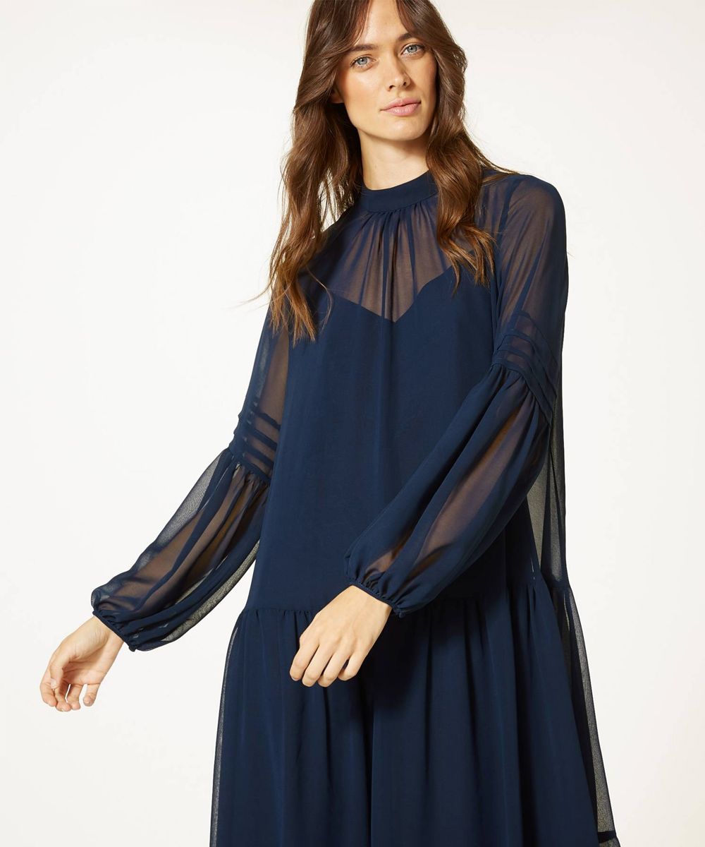 m&s long sleeve dress