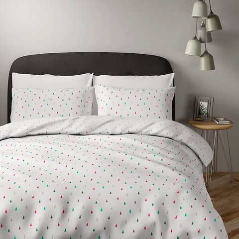 marks and spencer bedding set with christmas trees