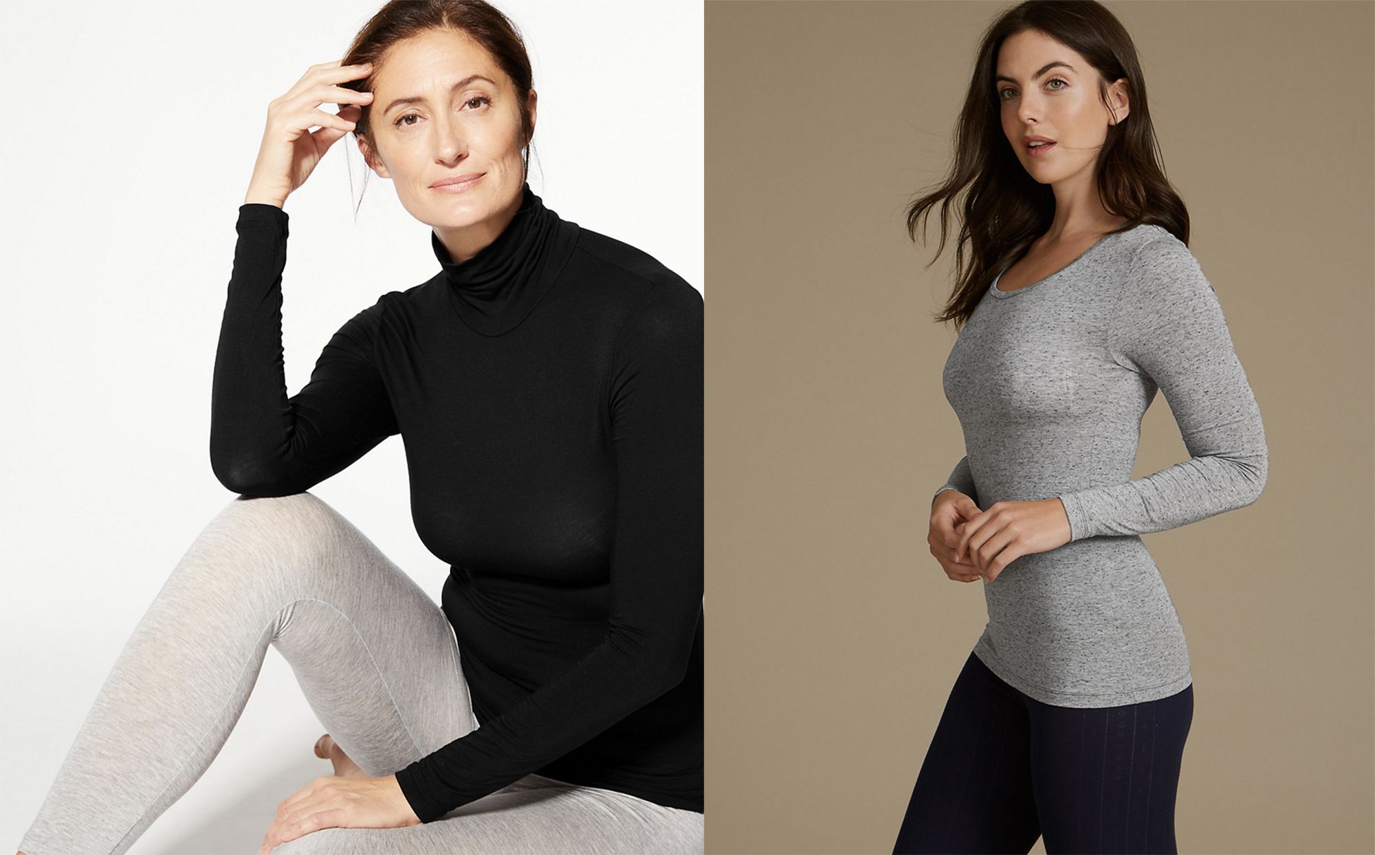 m&s thermal tops ladies