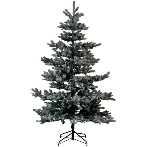 Best Pre-Lit Christmas Trees - 7ft Pre Lit Christmas Trees To Buy 7Ft Lit Frosted Noble Spruce Tree - Best Pre-Lit Christmas Trees - 7ft Pre Lit Christmas Trees To Buy