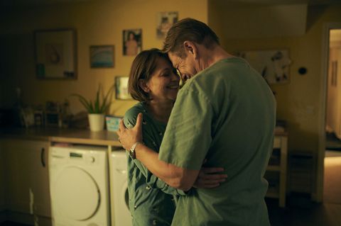 marriageearly release picture shows ian sean bean and emma nicola walker photographer rory mulvey