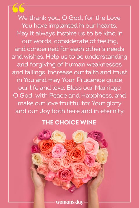 prayer for marriage the choice wine