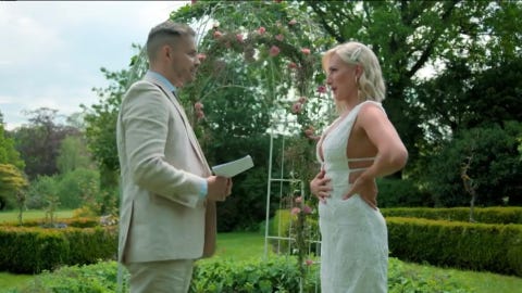 Married at first sight, Luke and Morag upon vow renewal