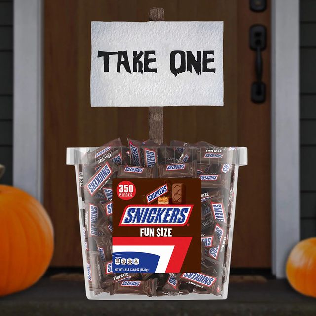 mars, incorporated snickers fun size halloween chocolate candy bars 350 pieces