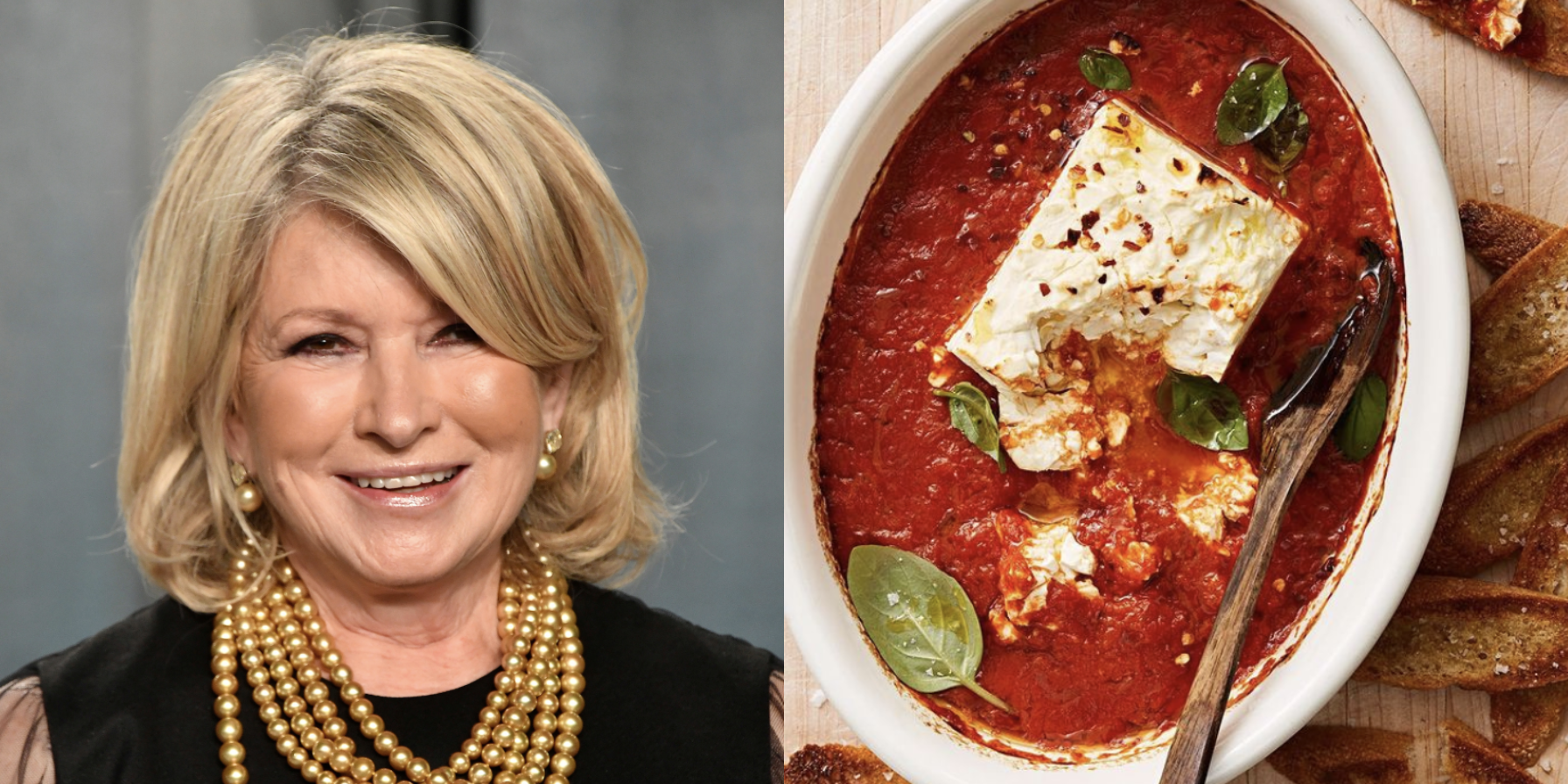 Martha Stewart Shared Her Version Of The Viral Baked Feta Pasta