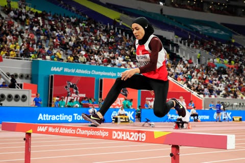 Marwa Bouzayani en el Mundial de Doha 2019 con hiyab marwa bouzayani en el mundial de doha 2019 con hiyab