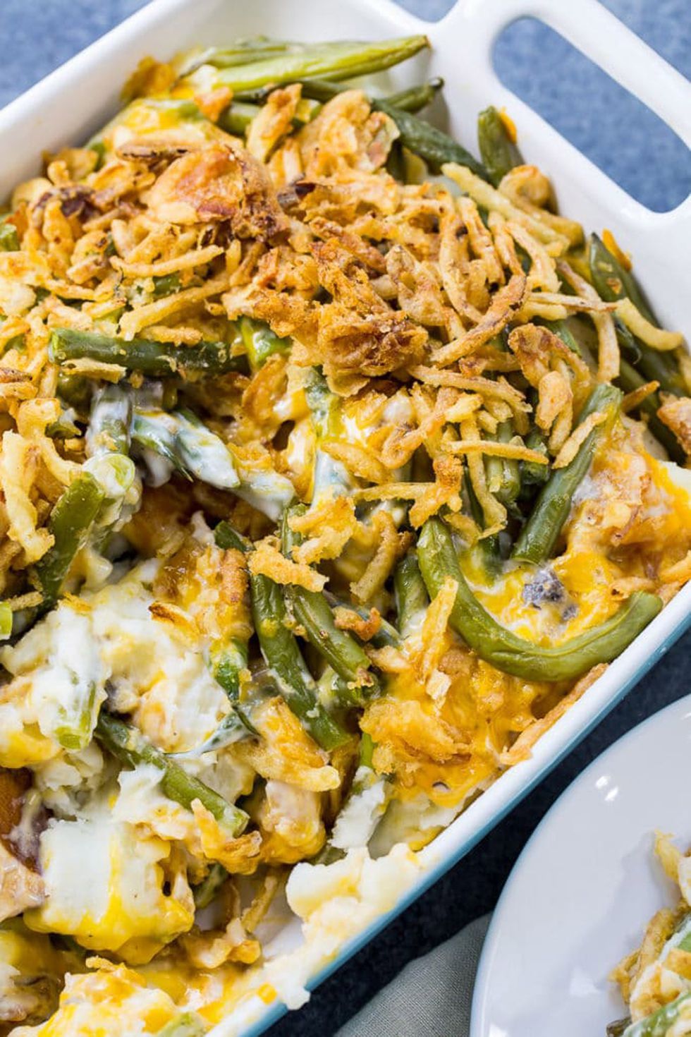 green bean casserole from scratch with sherry