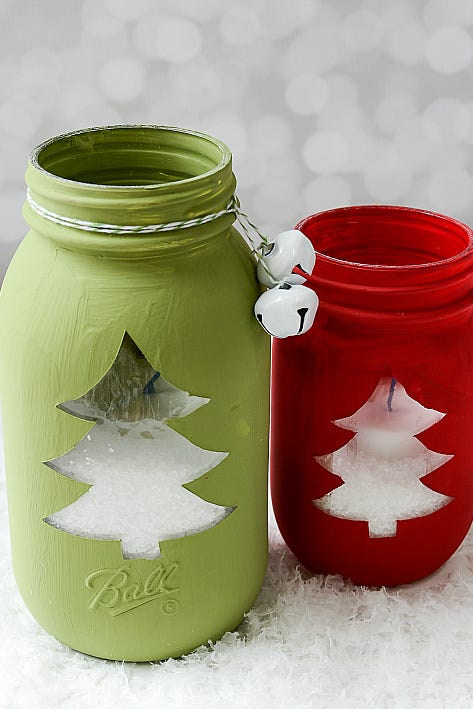 mason jar christmas decorations