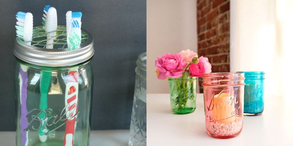 crafts using glass jars